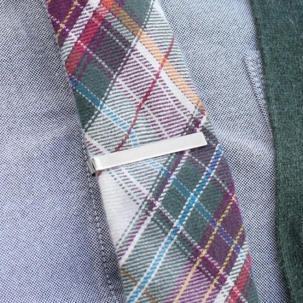 NIB Things Remembered Sterling Silver Tie Bar